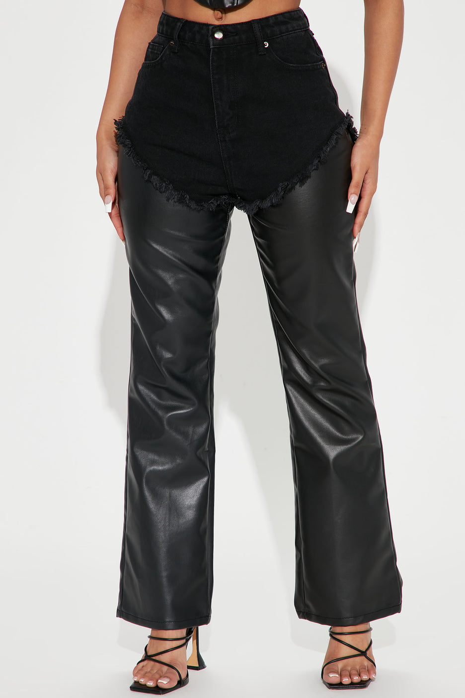 Petite Just In Time Faux Leather Pants 30