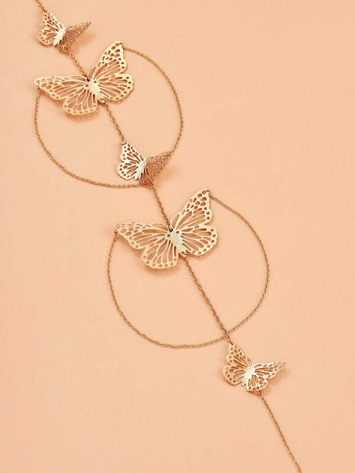 Butterfly Decor Layered Arm Chain