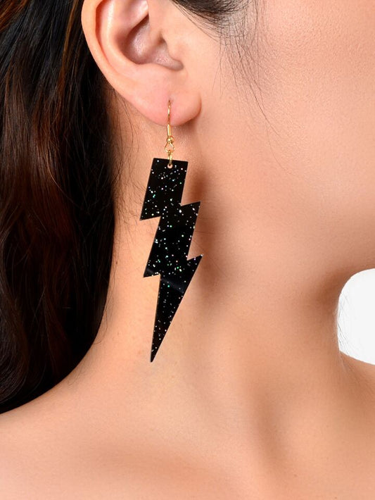 Lightning Decor Drop Earrings