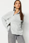 Stone Wide Fit Knitwear Sweater TWOAW24KZ00145