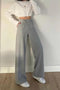 Women's Gray Palazzo Pants ORTAYA-PALAZZO-PANTS