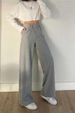 Women's Gray Palazzo Pants ORTAYA-PALAZZO-PANTS