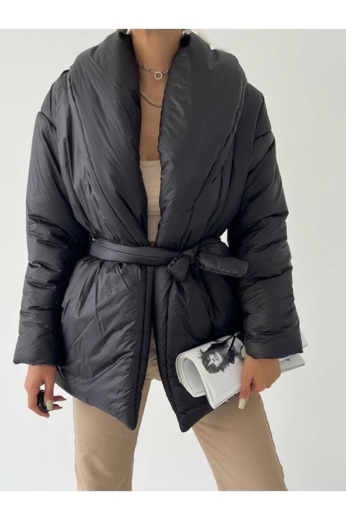 New Season Belted Puffer Coat MY111