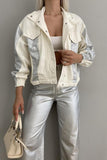 SILVER FOIL GARNISHED JACKET CHNC15004