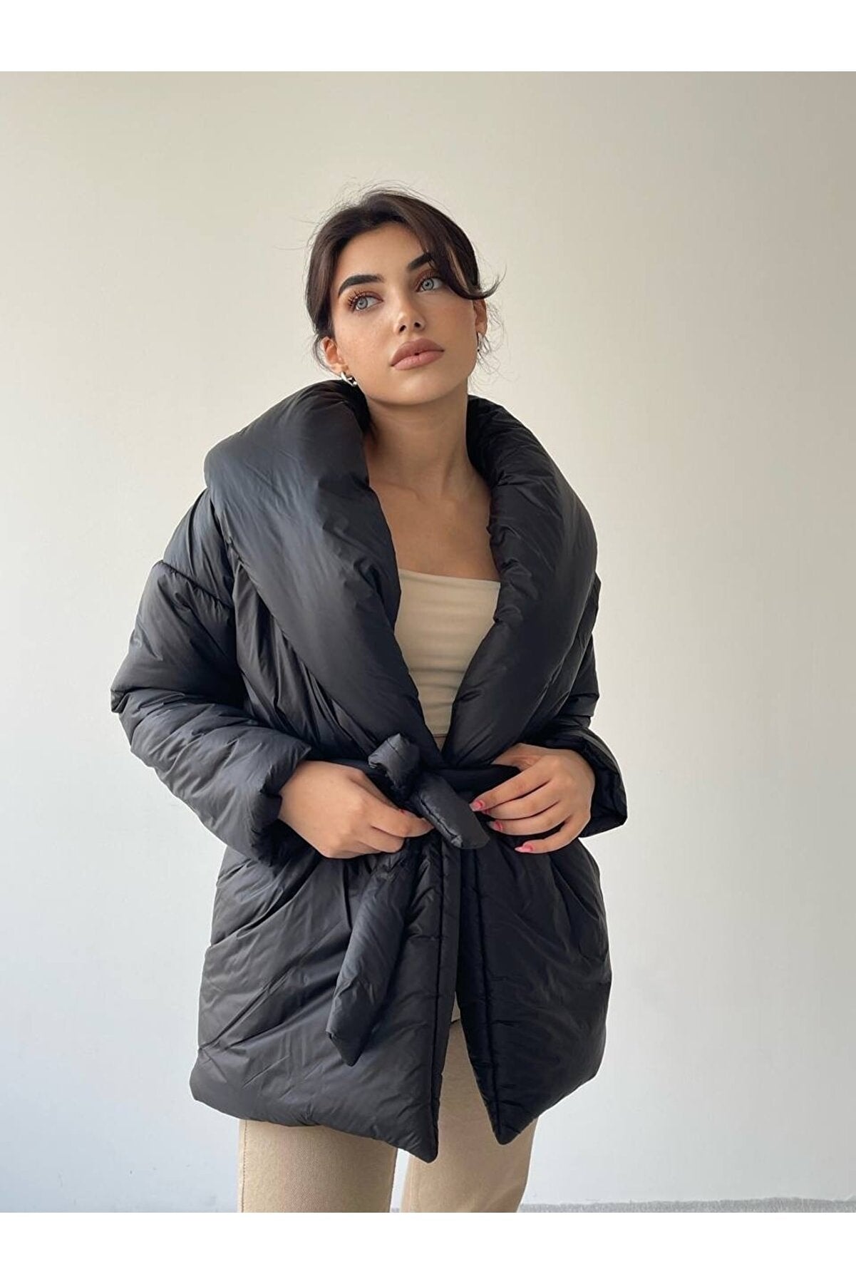 New Season Belted Puffer Coat MY111