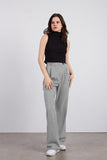 Women's Gray Palazzo Pants ORTAYA-PALAZZO-PANTS