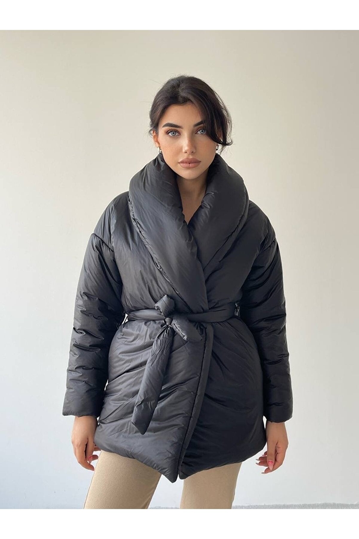 New Season Belted Puffer Coat MY111