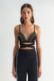 Zeynep Tosun Black accessory bustier