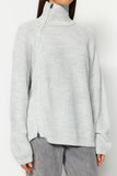 Stone Wide Fit Knitwear Sweater TWOAW24KZ00145