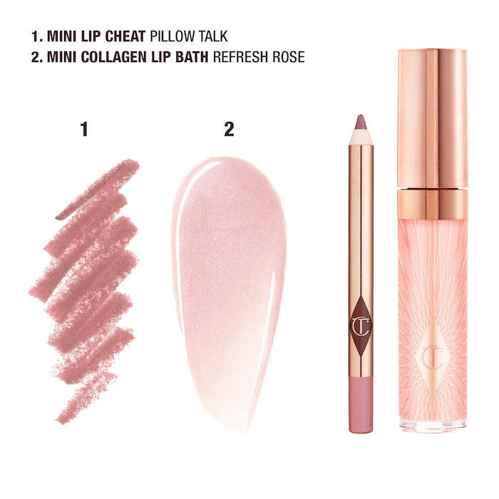 Mini Glossy Lip Gloss + Lip Liner Set