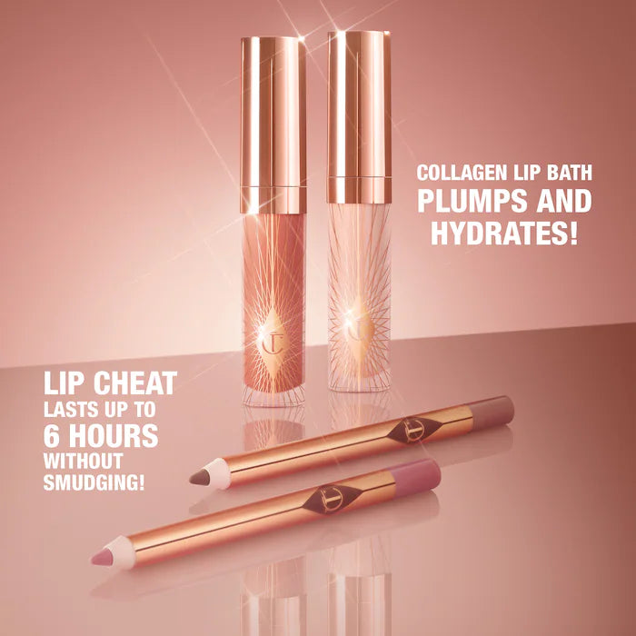 Mini Glossy Lip Gloss + Lip Liner Set