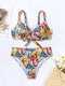 Floral Print Push Up Bikini Swimsuit