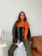 Women's Double Button Faux Leather Coat