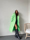 Long Quilted Coat-Light Green